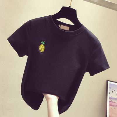 Női alkalmi póló négy színben hímzéssel