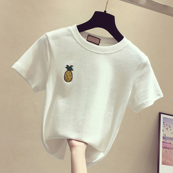 Női alkalmi póló négy színben hímzéssel