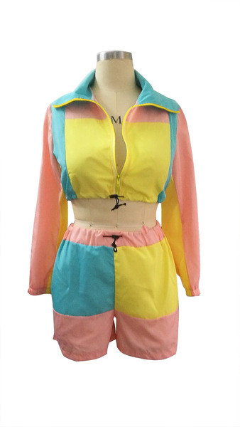 Két részből álló sport-alkalmi női szett több színben