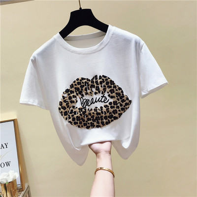 Modern női póló fehér és fekete színben