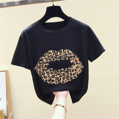 Modern női póló fehér és fekete színben