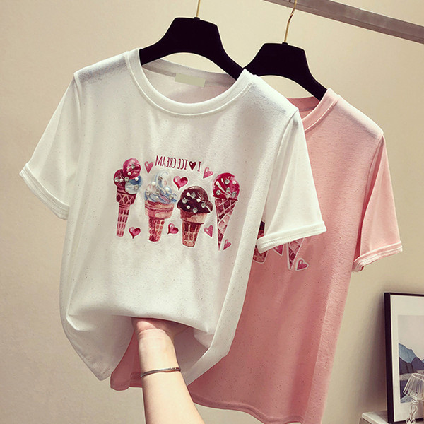 Γυναικείο μπλουζάκι σε τρία χρώματα με κοντό μανίκι και λαιμόκοψη