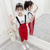 Set salopeta si bluza pentru copii in doua culori pentru fete