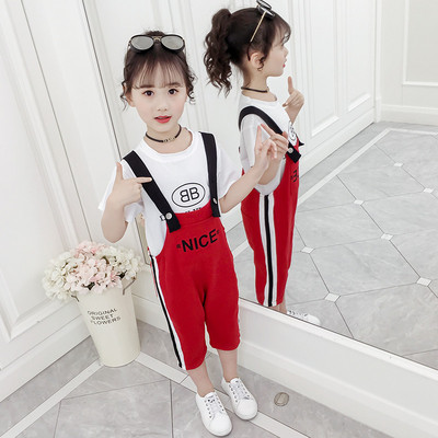 Set salopeta si bluza pentru copii in doua culori pentru fete