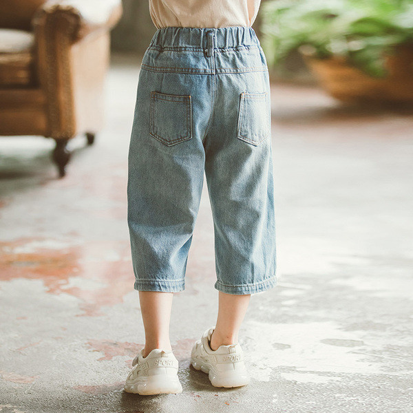 Új, kék színű gyerekfarmer modell lányoknak