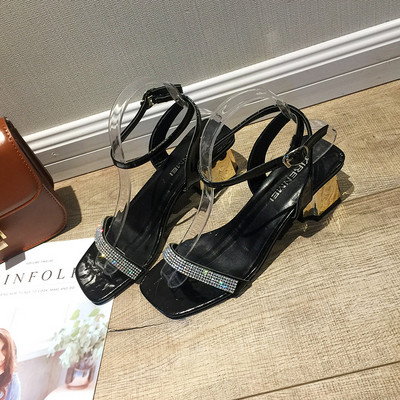 Sandale de dama moderne in trei culori cu pietre decorative