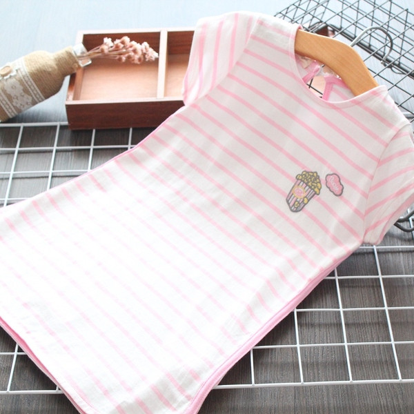 Нов модел раирана детска тениска за момичета