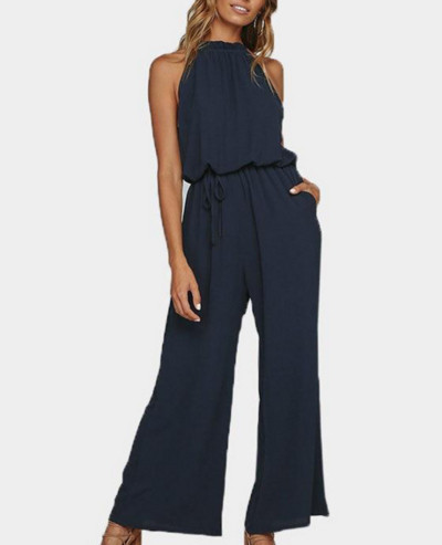 Ежедневен дамски гащеризон широк модел в два цвята