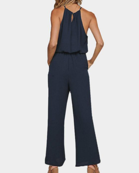 Ежедневен дамски гащеризон широк модел в два цвята 