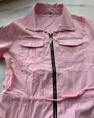 Ежедневен дамски гащеризон с цип в няколко цвята 