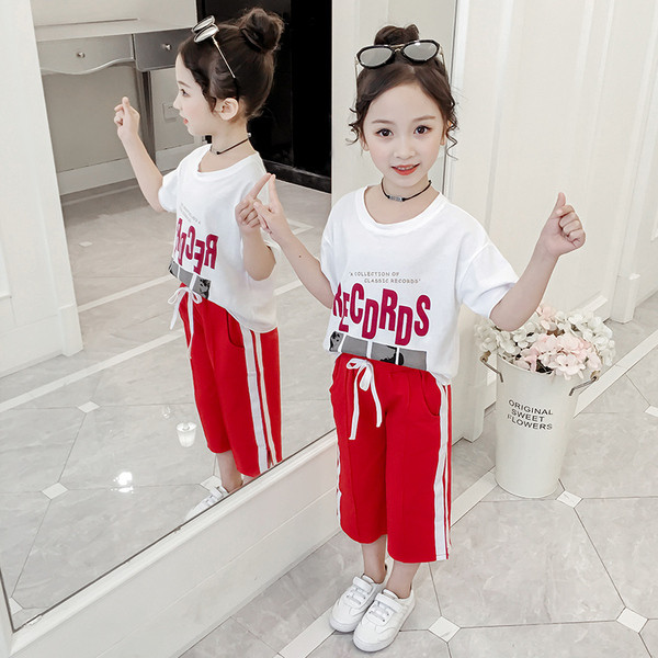 Set copii pentru fete in rosu si negru