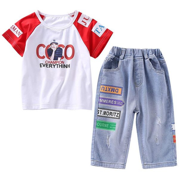 Set modern pentru copii pentru fete in galben si rosu