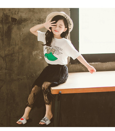 Детска модерна тениска в три цвята за момичета