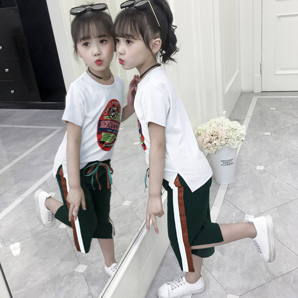 Нов модел детски комплект панталон и блуза за момичета