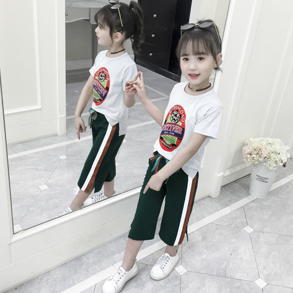 Нов модел детски комплект панталон и блуза за момичета