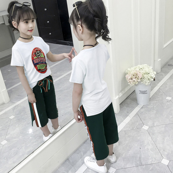 Нов модел детски комплект панталон и блуза за момичета