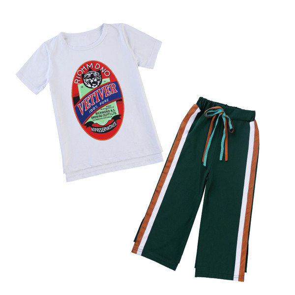 Нов модел детски комплект панталон и блуза за момичета