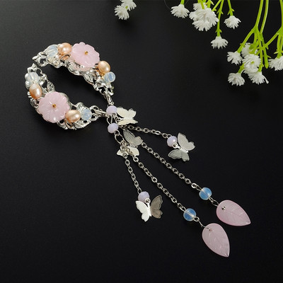 Модерни дамски обеци в два цвята с висулка