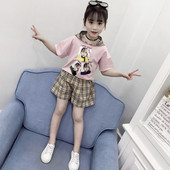 Set modern pentru copii pentru fete in galben si roz