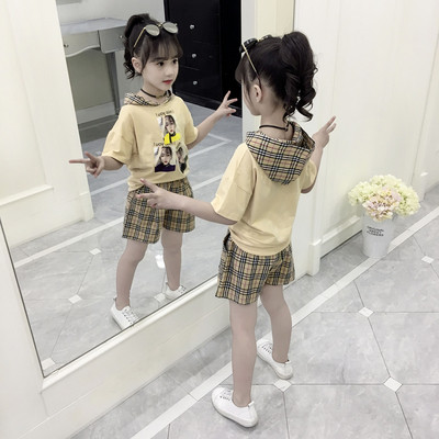 Set modern pentru copii pentru fete in galben si roz