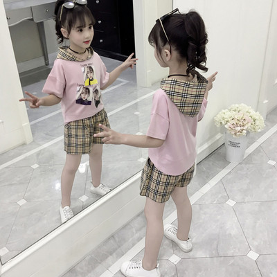 Set modern pentru copii pentru fete in galben si roz