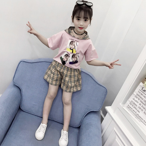 Set modern pentru copii pentru fete in galben si roz