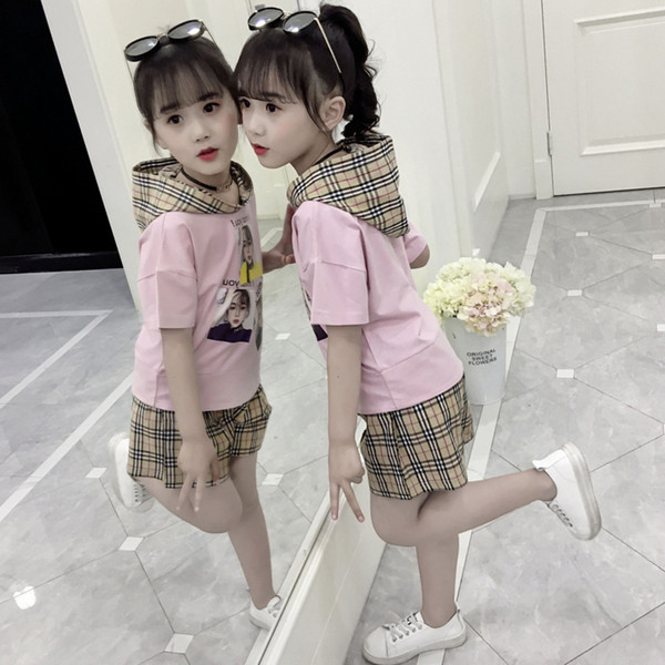 Set modern pentru copii pentru fete in galben si roz