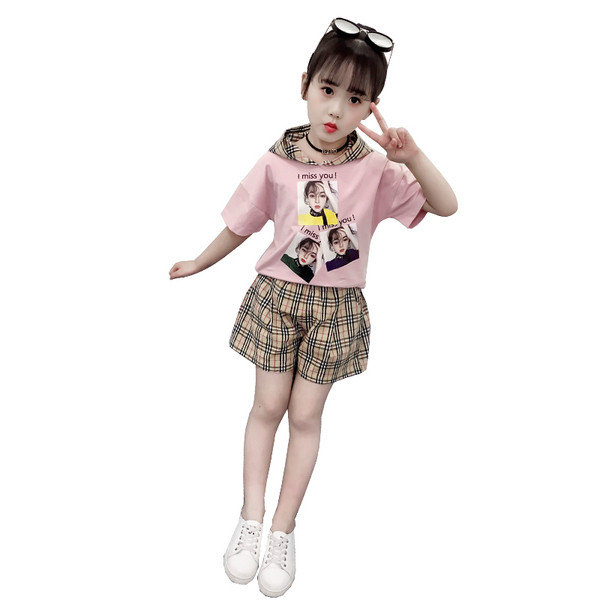 Set modern pentru copii pentru fete in galben si roz