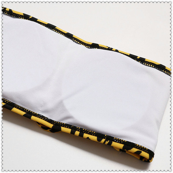 Бански костюм от две части с животински десен