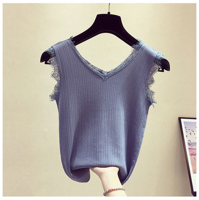 Maieu de damă în cinci culori, cu decolteu în V