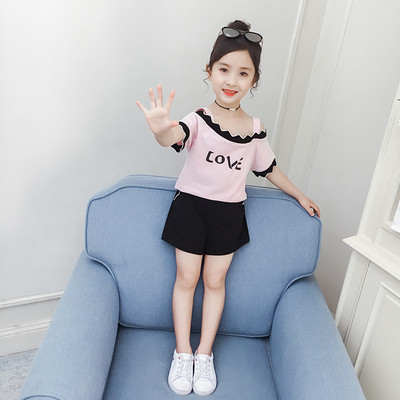 Модерен детски комплект в няколко цвята блуза и панталон