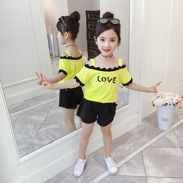 Модерен детски комплект в няколко цвята блуза и панталон