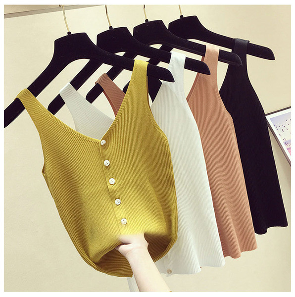 Maieu de dama in mai multe culori cu nasturi