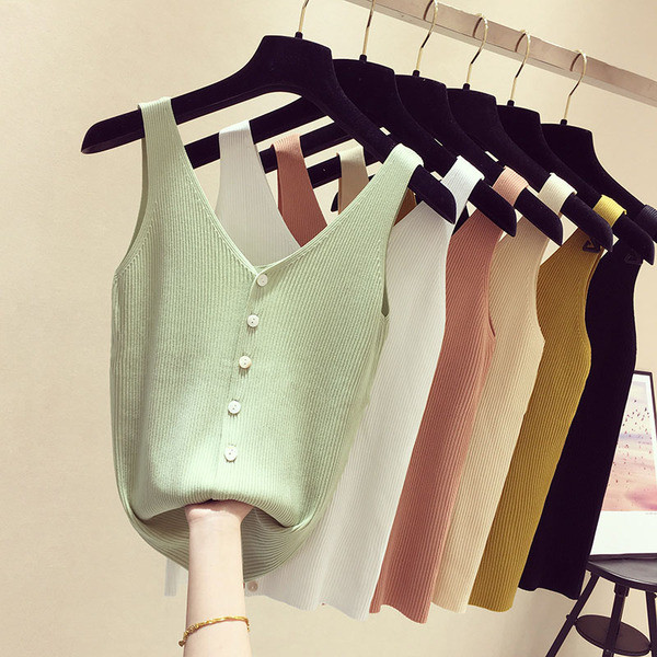 Maieu de dama in mai multe culori cu nasturi