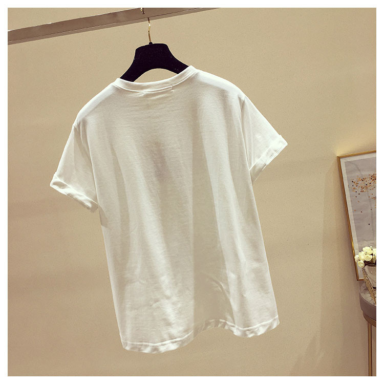 Tricou de dama la zi in doua culori cu inscriptii