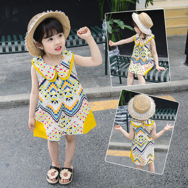 Rochie modernă colorată pentru copii pentru fete