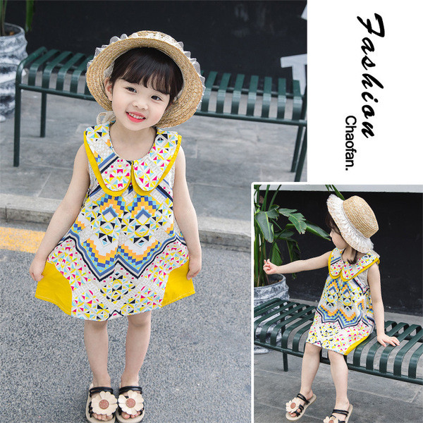 Rochie modernă colorată pentru copii pentru fete