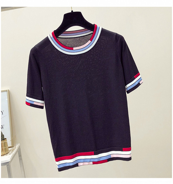 Tricou casual dama in trei culori cu decolteu O