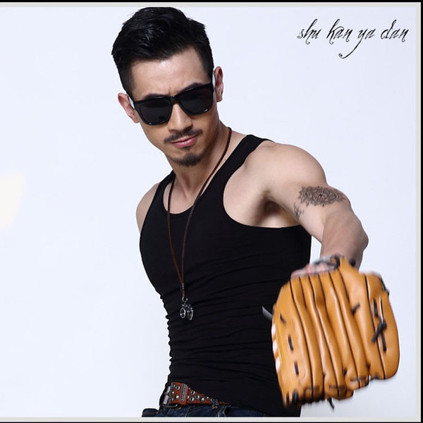 Летен мъжки потник в три цвята Slim модел