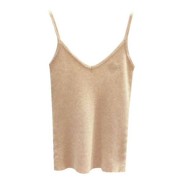 Дамски модерен потник в няколко цвята с V-образно деколте