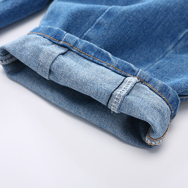 Blugi moderni pentru copii pentru baieti in culoarea albastra