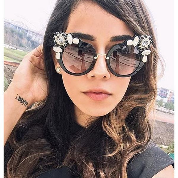 Ochelari eleganti de dama cu pietre decorative in mai multe culori