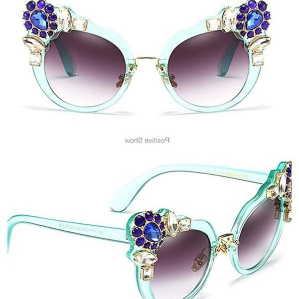 Ochelari eleganti de dama cu pietre decorative in mai multe culori