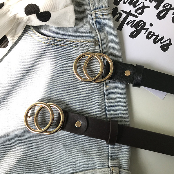 Cureaua de dama actuala cu catarama metalica in negru si maro