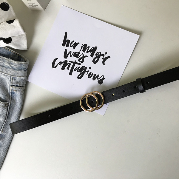 Cureaua de dama actuala cu catarama metalica in negru si maro