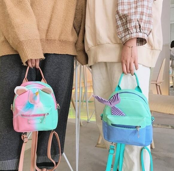 Rucsac modern de dama cu elemente 3D in diferite culori