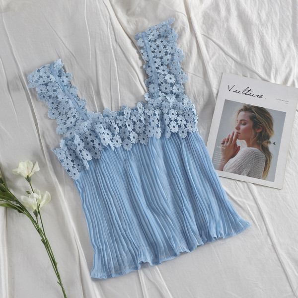 Дамски потник с дантела в четири цвята