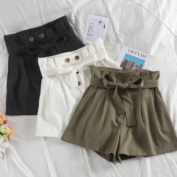 Стилен дамски панталон  с висока талия в три цвята