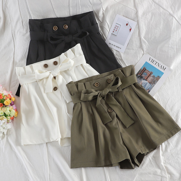 Стилен дамски панталон  с висока талия в три цвята