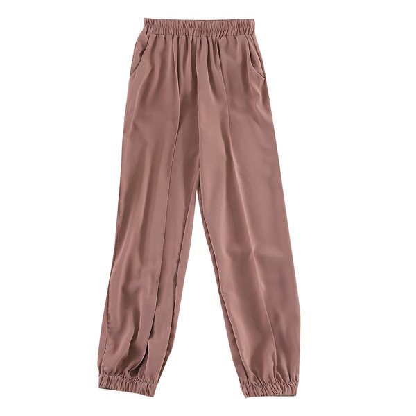 Модерен дамски панталон с ластик в три цвята